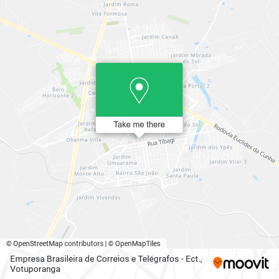 Mapa Empresa Brasileira de Correios e Telégrafos - Ect.