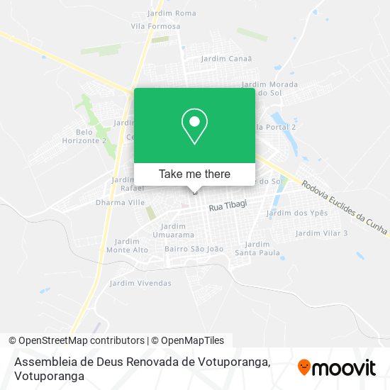 Mapa Assembleia de Deus Renovada de Votuporanga