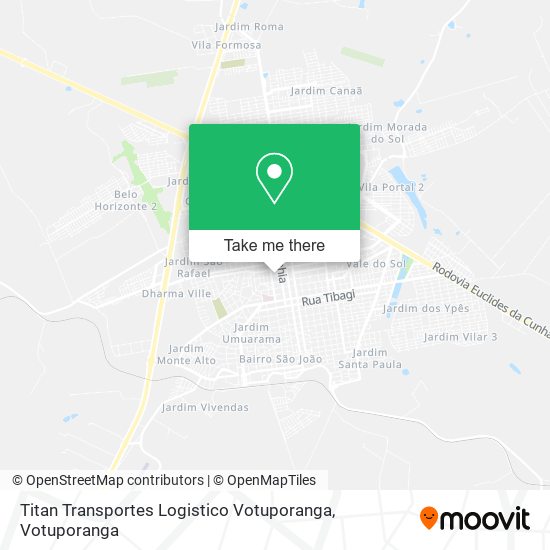 Mapa Titan Transportes Logistico Votuporanga