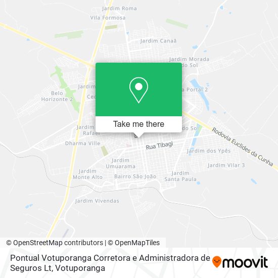 Mapa Pontual Votuporanga Corretora e Administradora de Seguros Lt