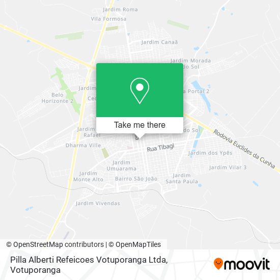 Pilla Alberti Refeicoes Votuporanga Ltda map