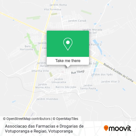 Associacao das Farmacias e Drogarias de Votuporanga e Regiao map