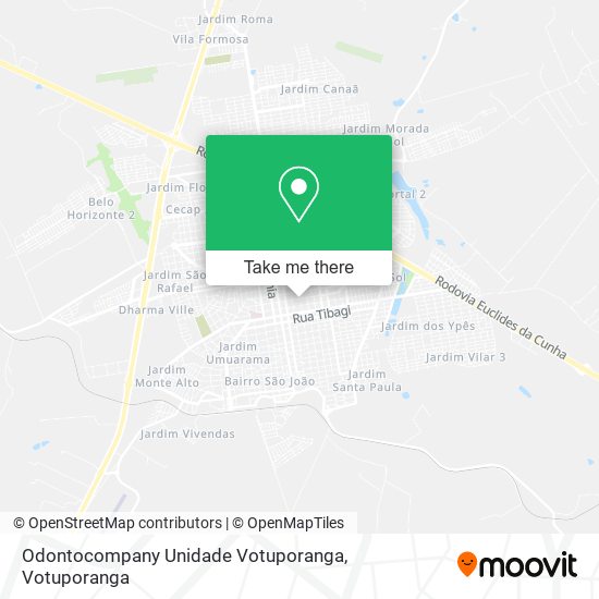 Mapa Odontocompany Unidade Votuporanga