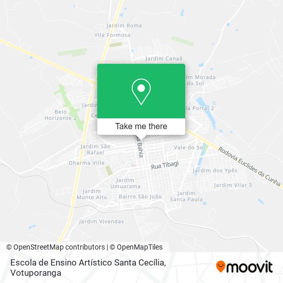 Mapa Escola de Ensino Artístico Santa Cecília