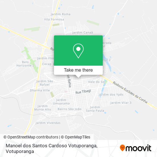 Manoel dos Santos Cardoso Votuporanga map