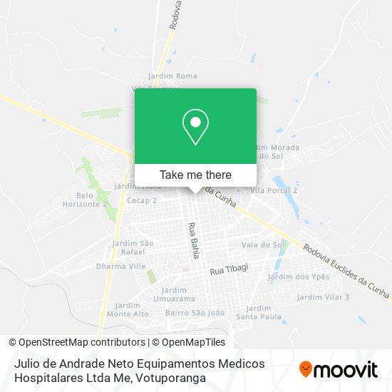 Julio de Andrade Neto Equipamentos Medicos Hospitalares Ltda Me map