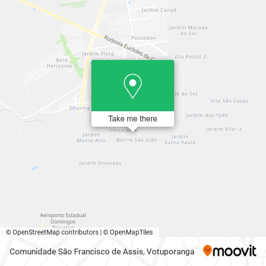 Comunidade São Francisco de Assis map