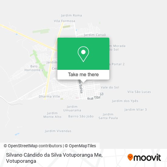 Silvano Cândido da Silva Votuporanga Me map