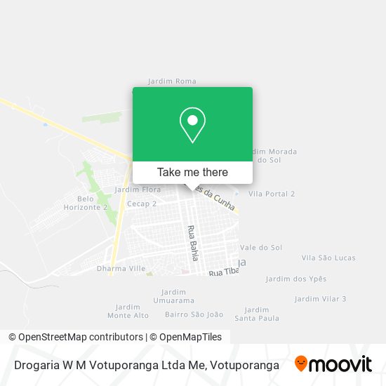 Mapa Drogaria W M Votuporanga Ltda Me