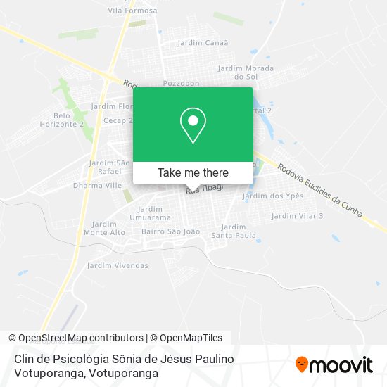 Clin de Psicológia Sônia de Jésus Paulino Votuporanga map