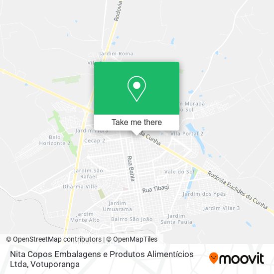 Nita Copos Embalagens e Produtos Alimentícios Ltda map