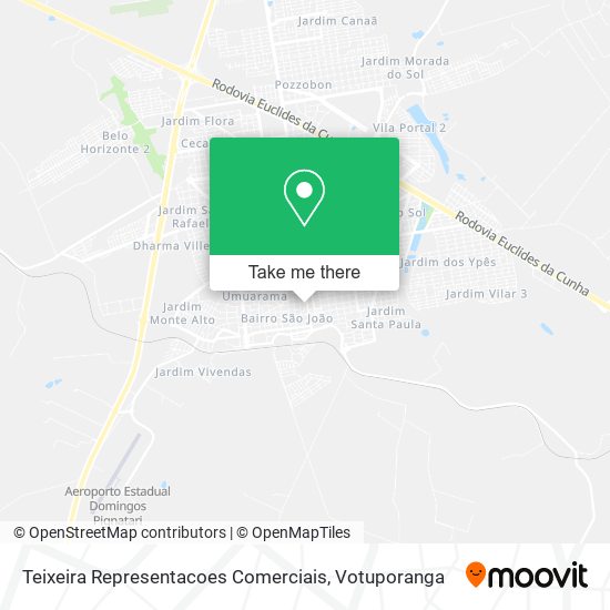 Teixeira Representacoes Comerciais map