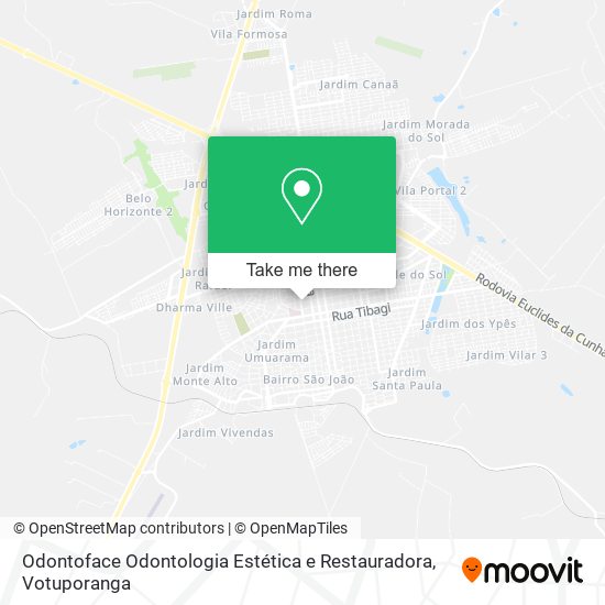 Odontoface Odontologia Estética e Restauradora map