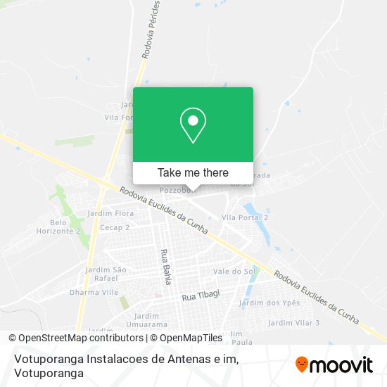 Mapa Votuporanga Instalacoes de Antenas e im