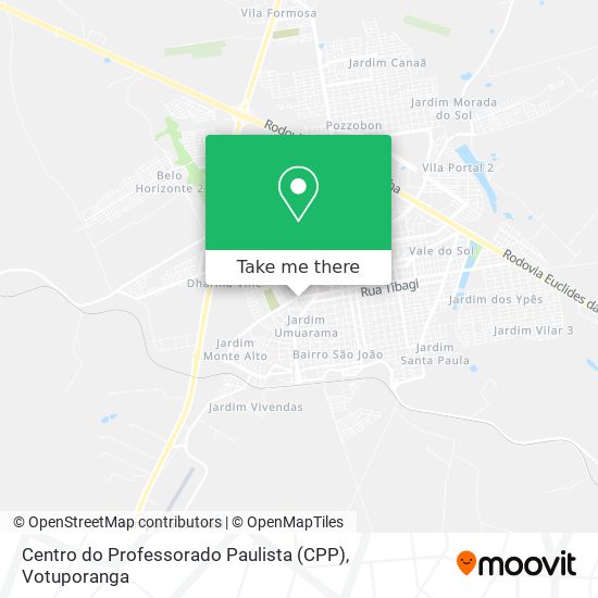 Mapa Centro do Professorado Paulista (CPP)