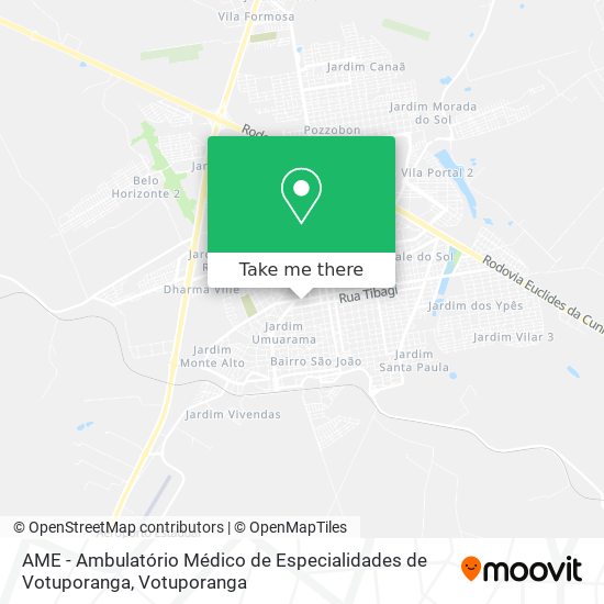 AME - Ambulatório Médico de Especialidades de Votuporanga map