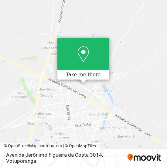 Mapa Avenida Jerônimo Figueira da Costa 3014