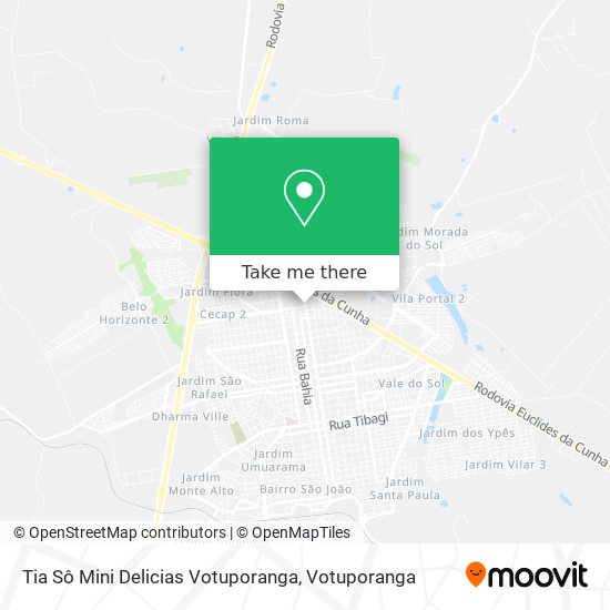 Tia Sô Mini Delicias Votuporanga map