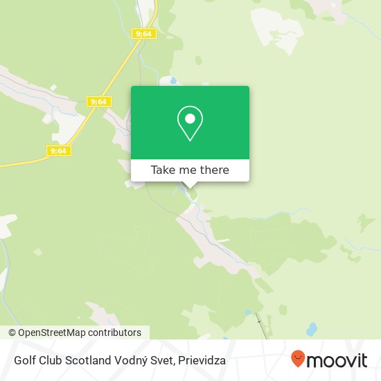 Golf Club Scotland Vodný Svet map
