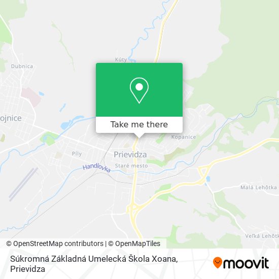 Súkromná Základná Umelecká Škola Xoana map