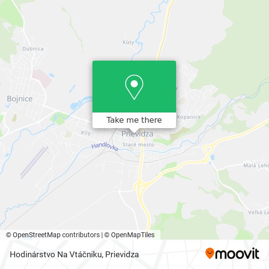 Hodinárstvo Na Vtáčniku map