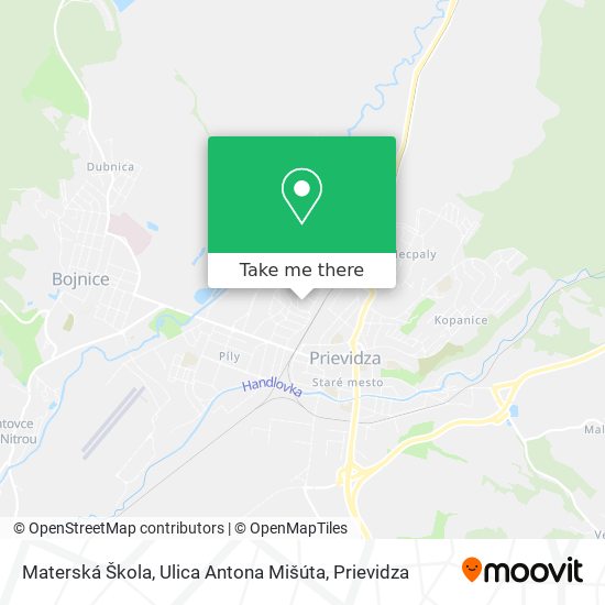 Materská Škola, Ulica Antona Mišúta map