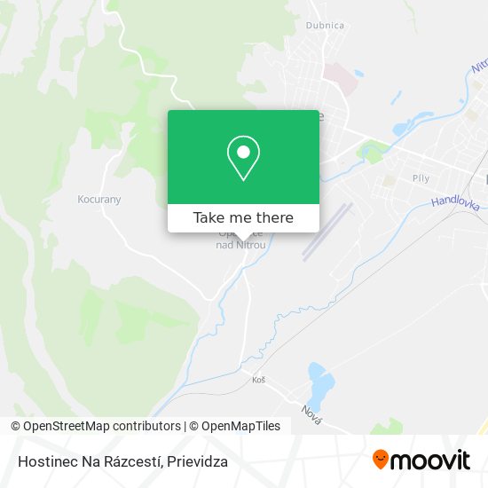 Hostinec Na Rázcestí map