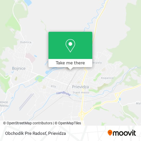 Obchodík Pre Radosť map