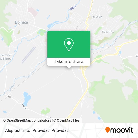 Aluplast, s.r.o. Prievidza map