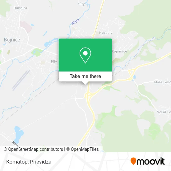 Komatop map