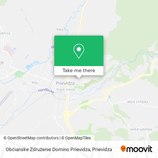 Občianske Združenie Domino Prievidza map