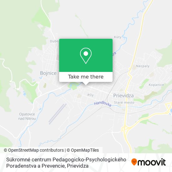 Súkromné centrum Pedagogicko-Psychologického Poradenstva a Prevencie map