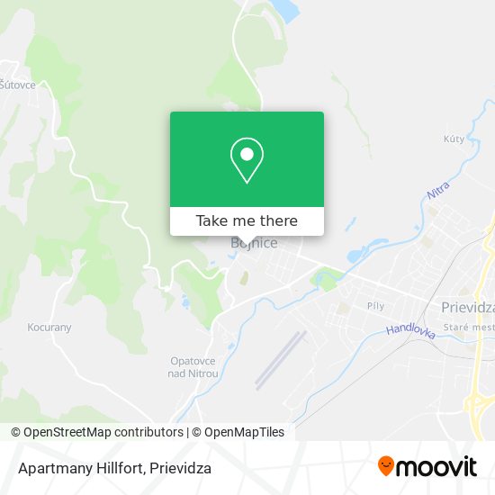 Apartmany Hillfort map