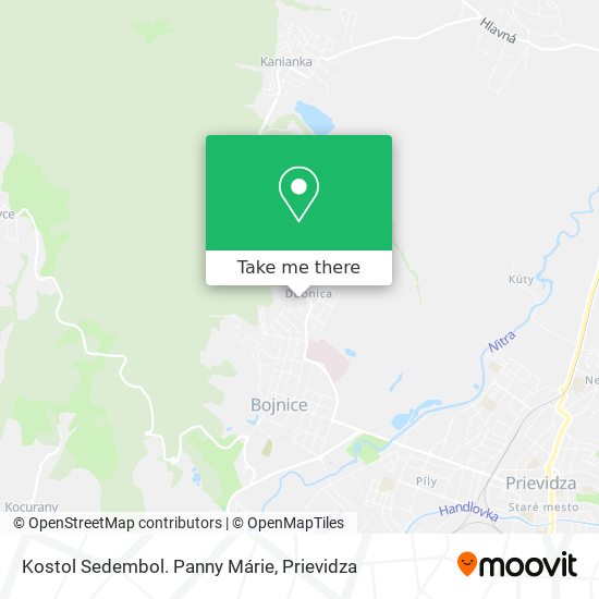 Kostol Sedembol. Panny Márie map