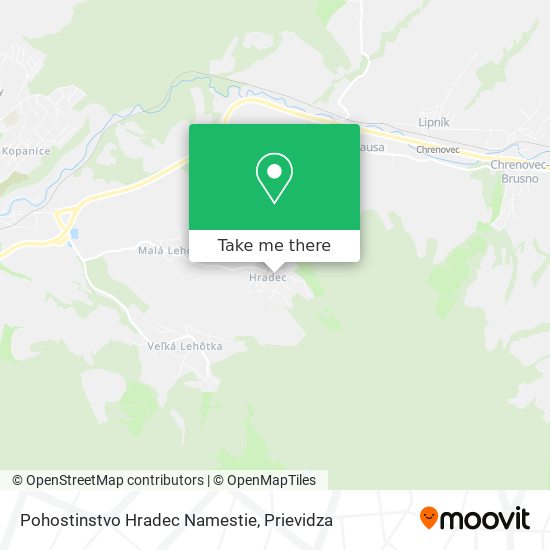 Pohostinstvo Hradec Namestie map