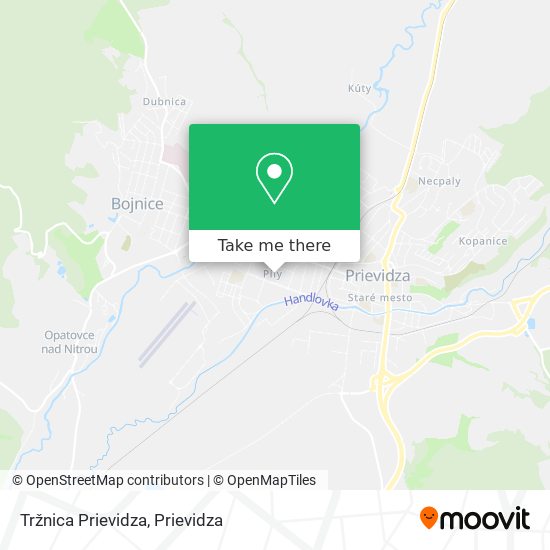 Tržnica Prievidza map