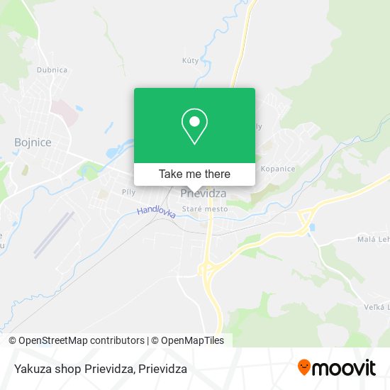 Yakuza shop Prievidza map