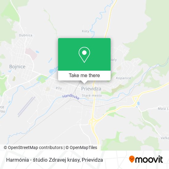 Harmónia - štúdio Zdravej krásy map