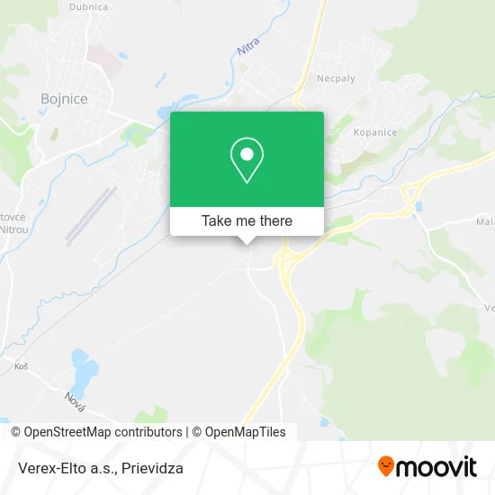 Verex-Elto a.s. map