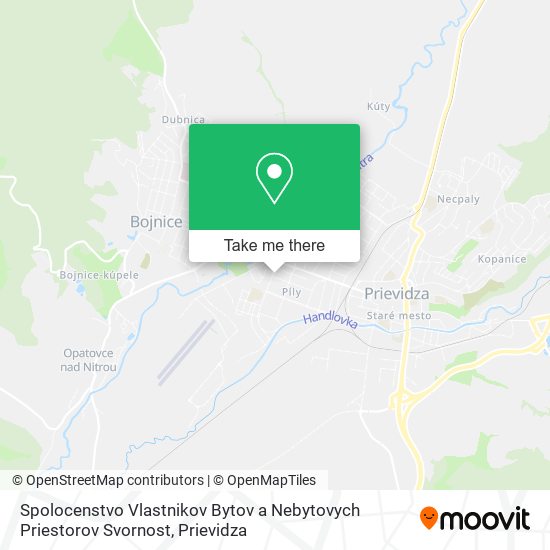 Spolocenstvo Vlastnikov Bytov a Nebytovych Priestorov Svornost map