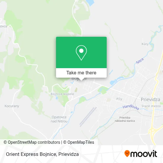 Orient Express Bojnice map