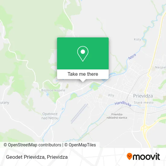 Geodet Prievidza map