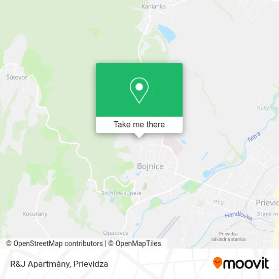 R&J Apartmány map