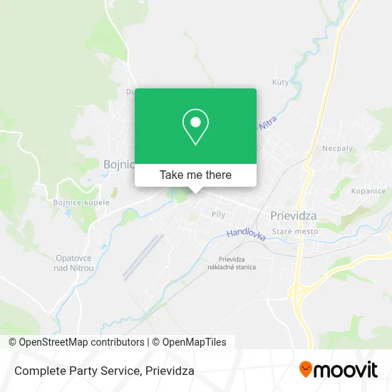 Complete Party Service map