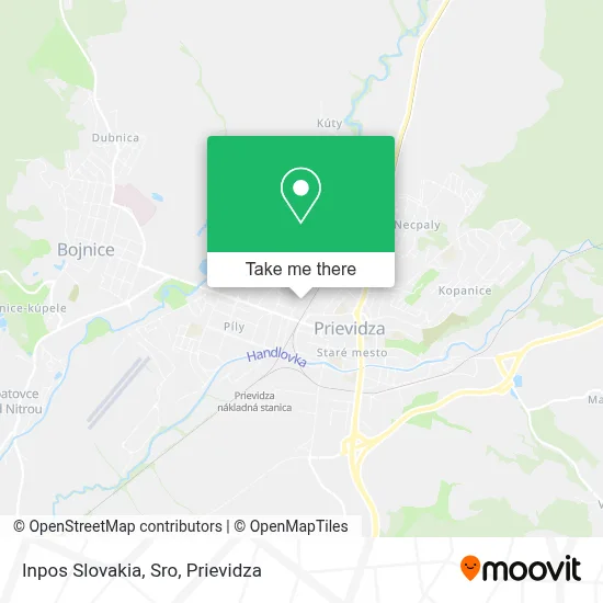 Inpos Slovakia, Sro map