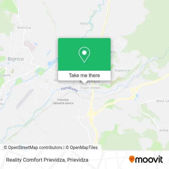Reality Comfort Prievidza map