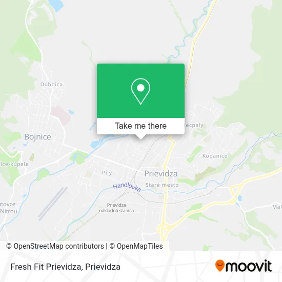 Fresh Fit Prievidza map