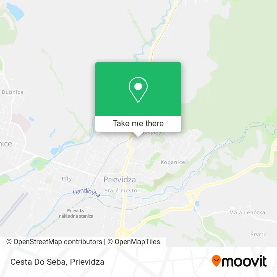 Cesta Do Seba map