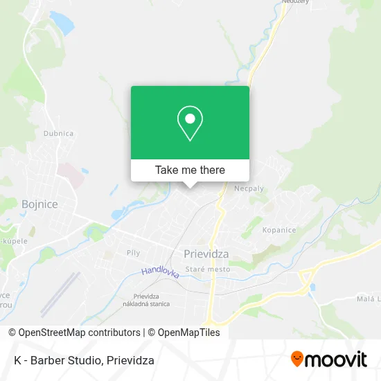 K - Barber Studio map