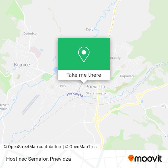 Hostinec Semafor map